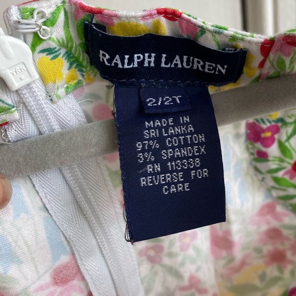 Ralph Lauren floral Dress 2t - Picture 3 of 4